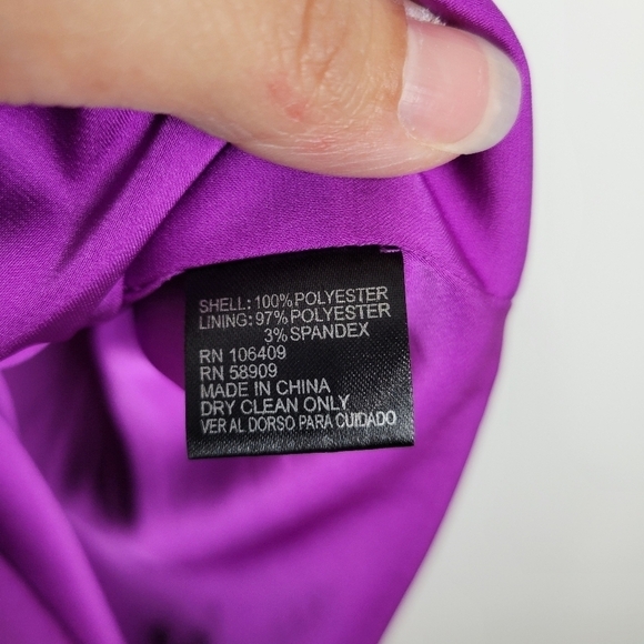 Cremieux Purple Sleeveless Bow Maxi Dress Size Medium - Picture 9 of 10